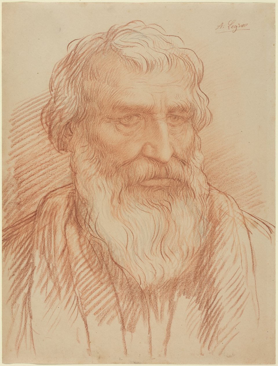 Studie av et hode av Alphonse Legros