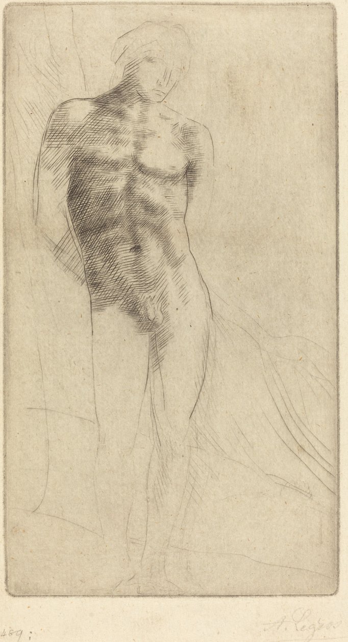 Studie av en nakenfigur (Etude de figure nue) av Alphonse Legros