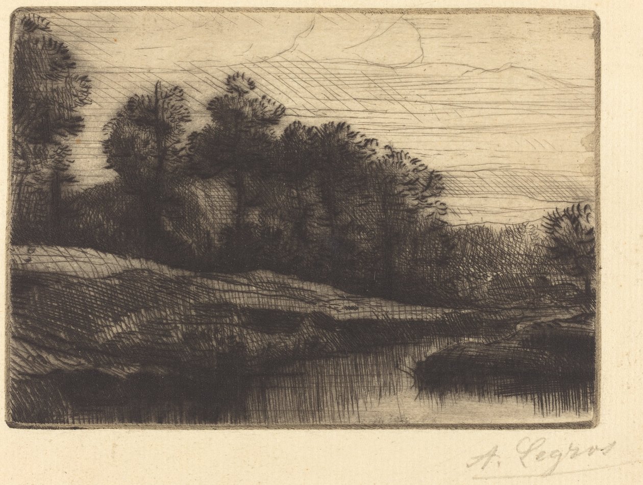 Solnedgang Kveld Solnedgang. av Alphonse Legros