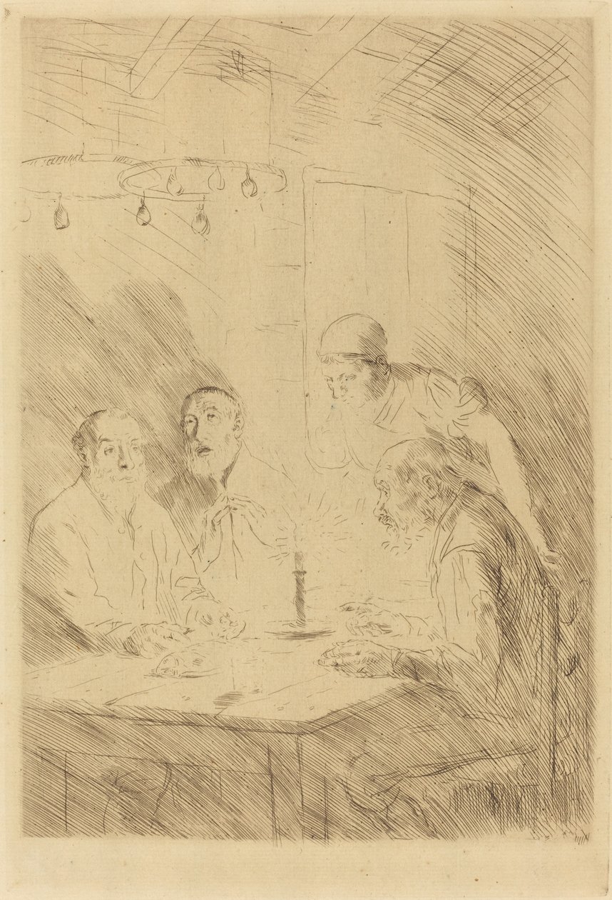 Supper of the Poor Supper på misere. av Alphonse Legros