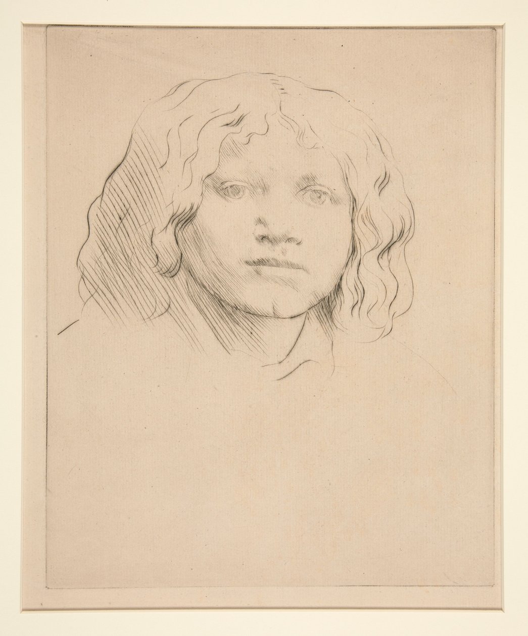Hode av et italiensk barn av Alphonse Legros