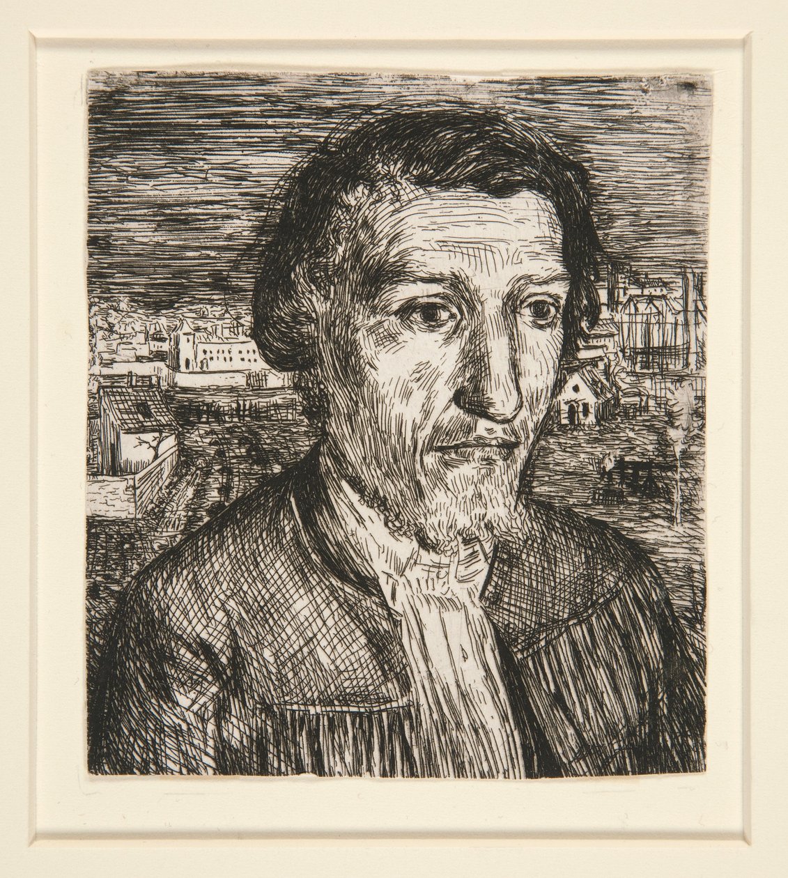 Tete de Charpentier (Charpentiers hode) av Alphonse Legros