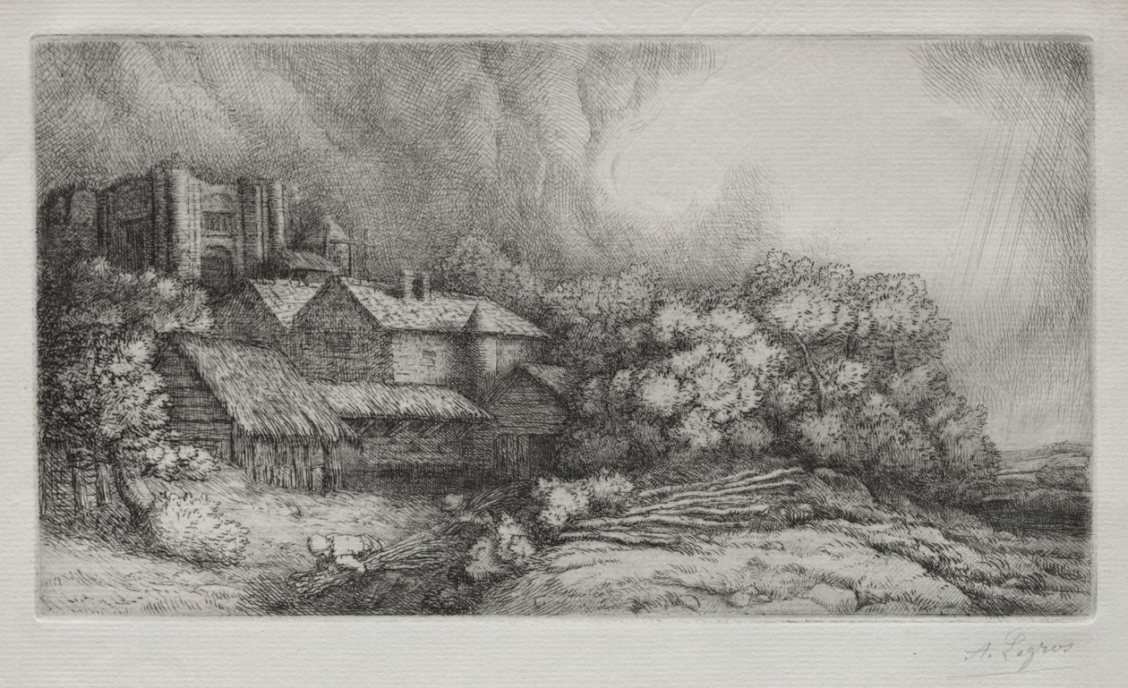Klostergården av Alphonse Legros