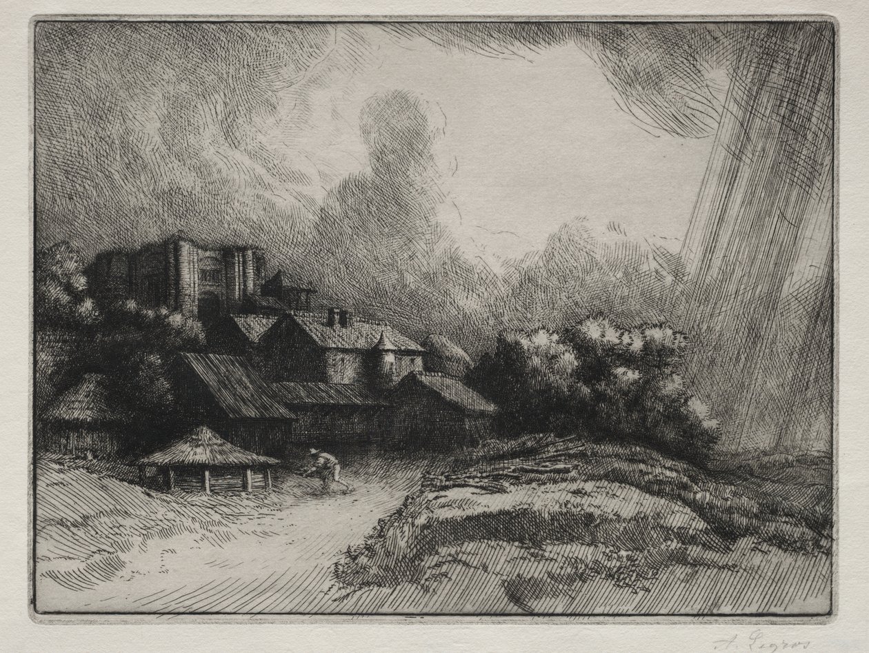 Abbey Farm av Alphonse Legros