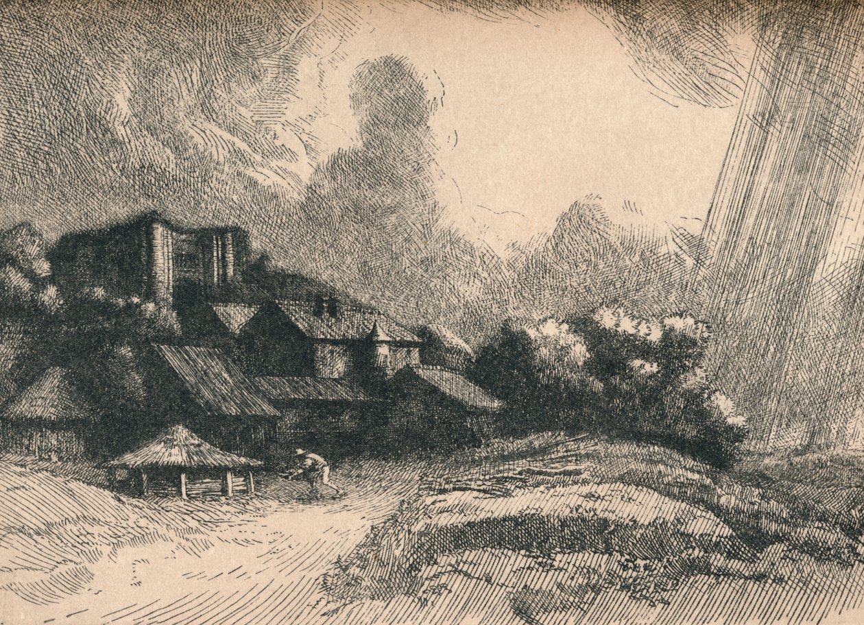 The Abbey Farm, c1893 av Alphonse Legros