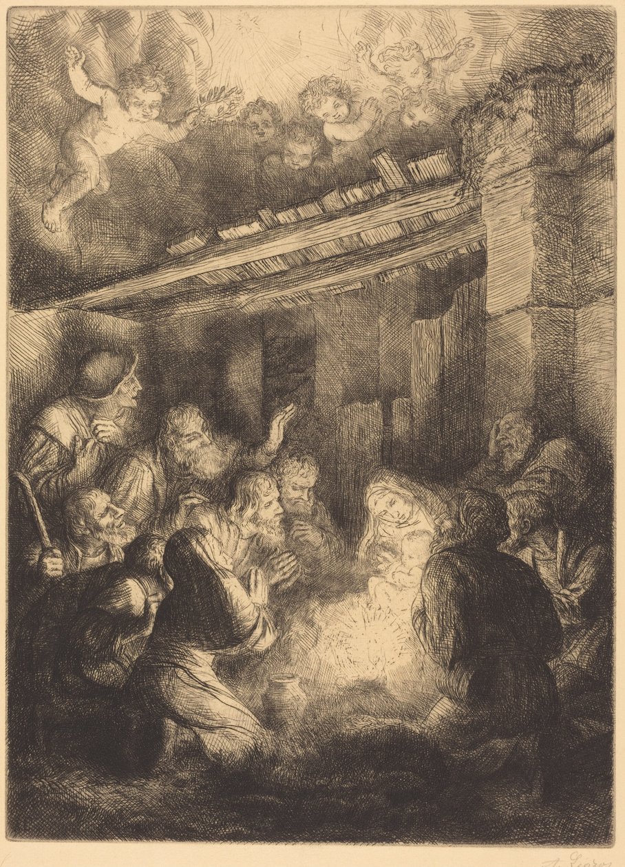 Hyrdenes tilbedelse av Alphonse Legros