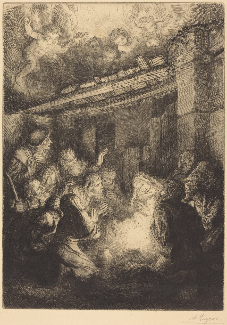 Hyrdenes tilbedelse av Alphonse Legros