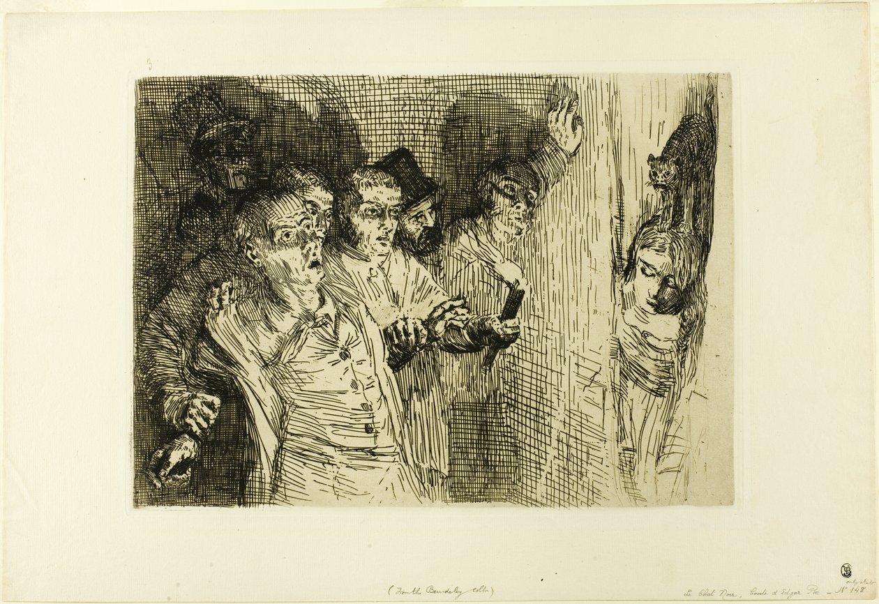 Den svarte katten av Alphonse Legros