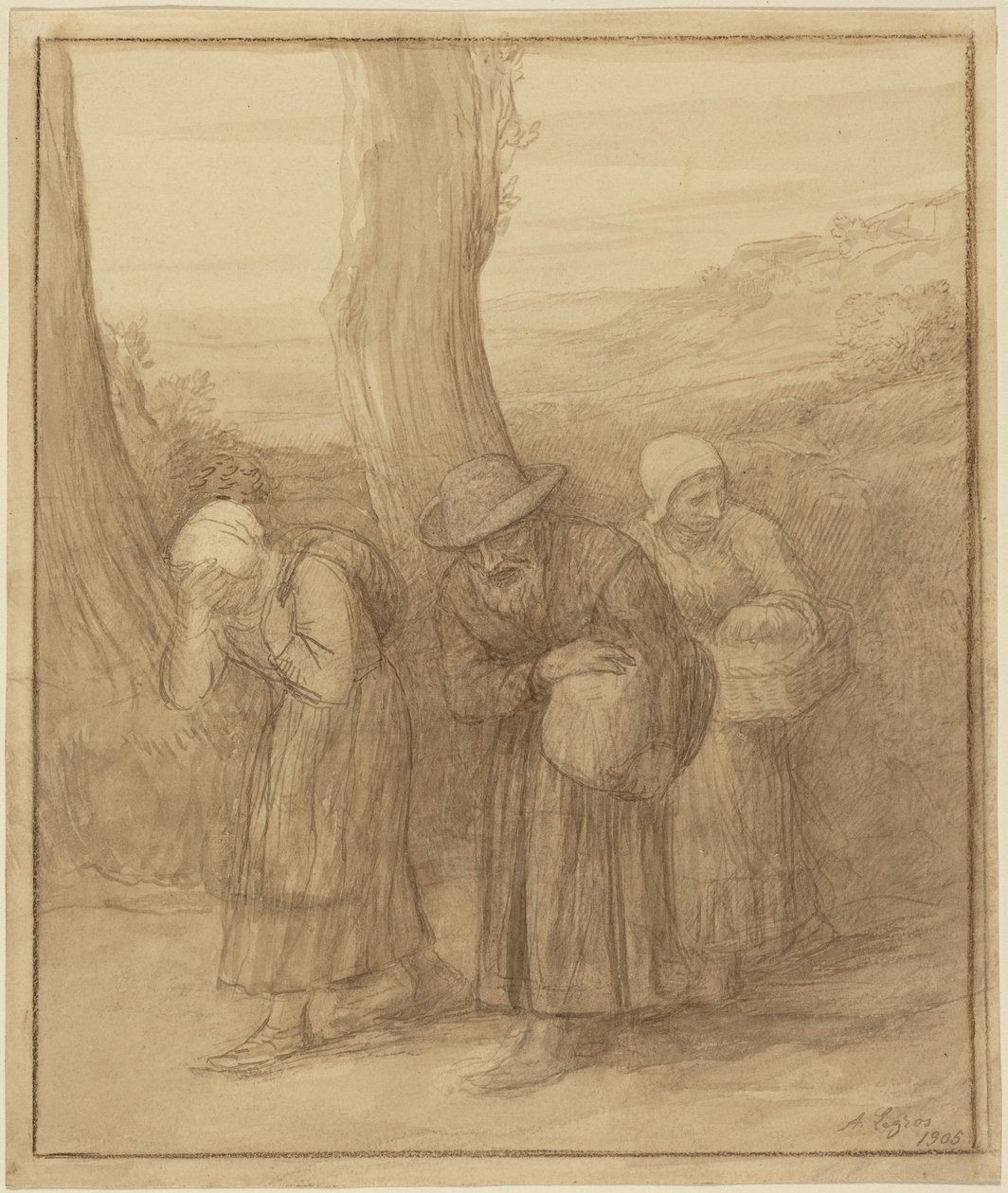 Avreisen av Alphonse Legros