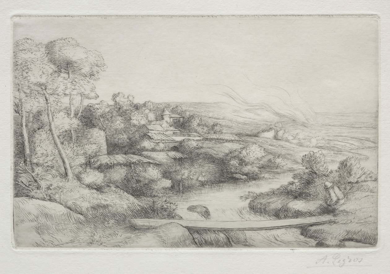 Gangbroen (La Passerelle) av Alphonse Legros