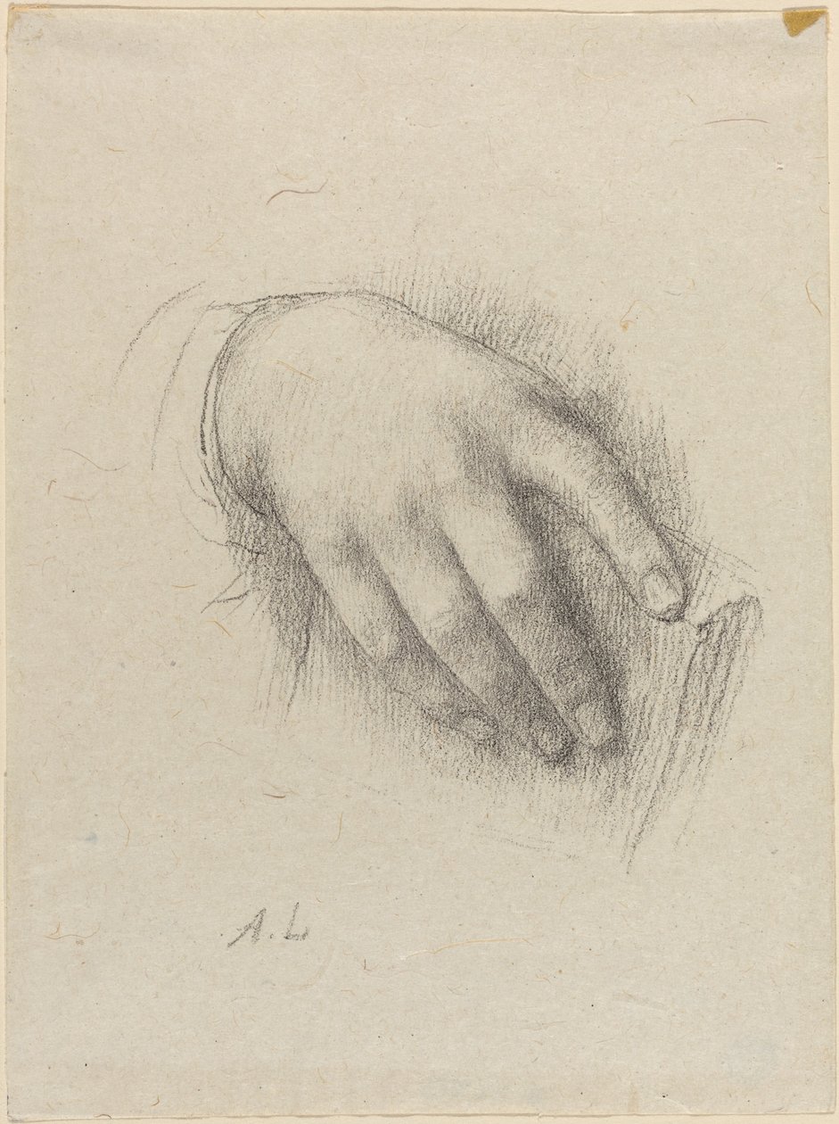 Hånden til kunstnerens datter. av Alphonse Legros