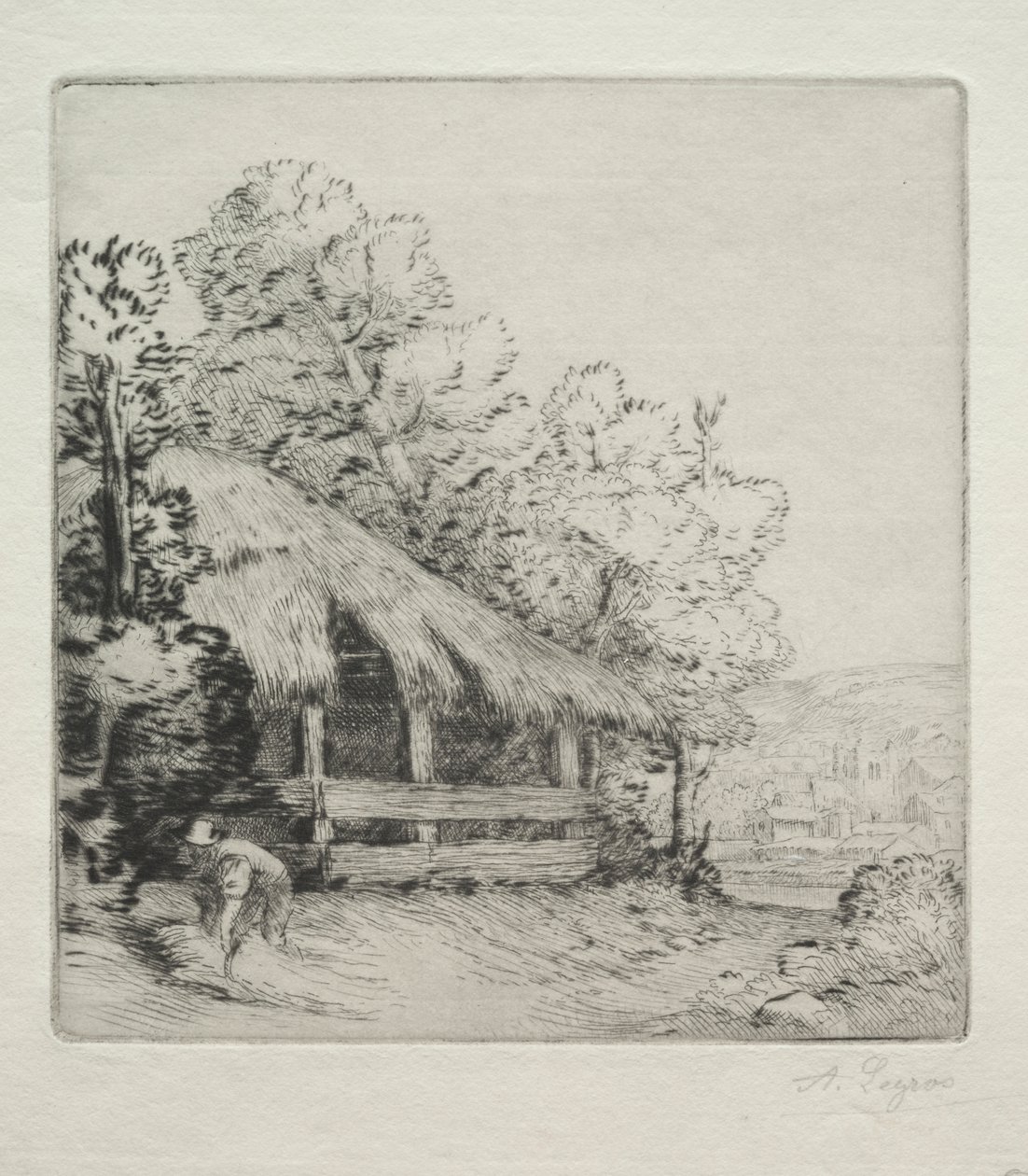 The Little Shed (Le Petit Hangar) av Alphonse Legros