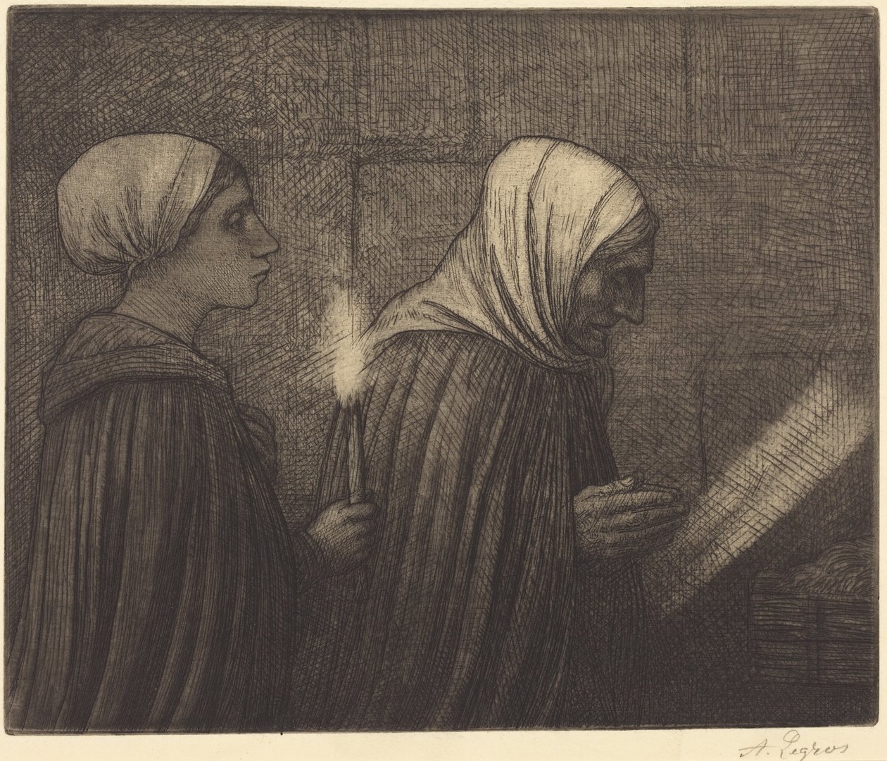 Krybben av Alphonse Legros
