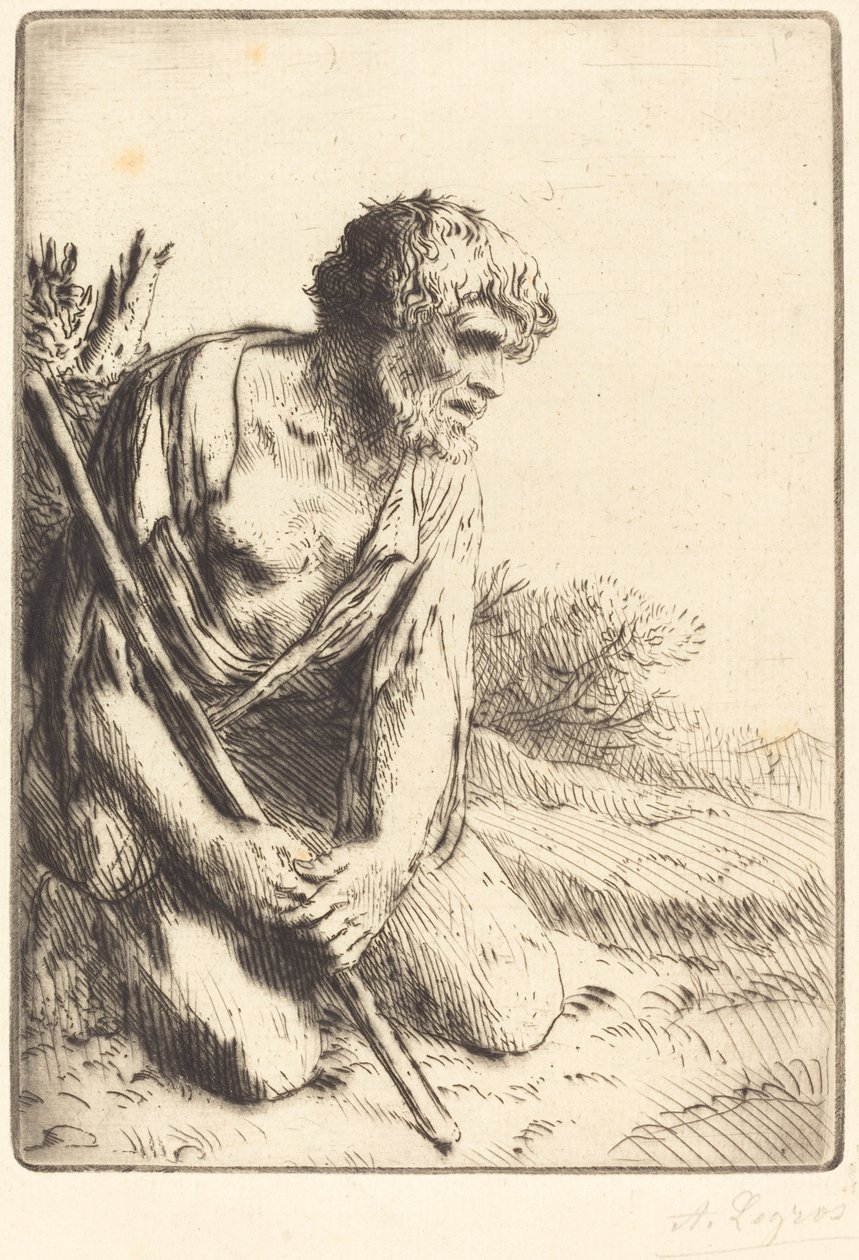 The Prodigal Son, 3. plate The Prodigal Son. av Alphonse Legros
