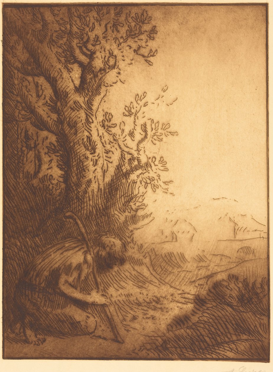 Den fortapte sønn, 4. plate (Den fortapte sønn) av Alphonse Legros