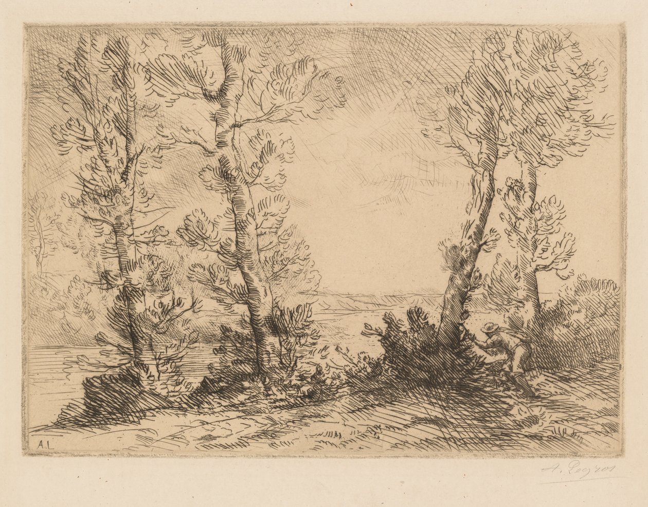 Laksefiskeren Laksefiskeren, ca. 1880. av Alphonse Legros