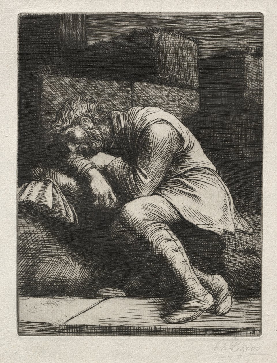 Den sovende tigger av Alphonse Legros