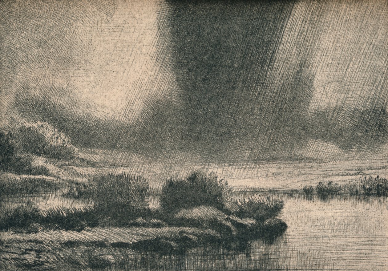Stormen, ca 1890 av Alphonse Legros
