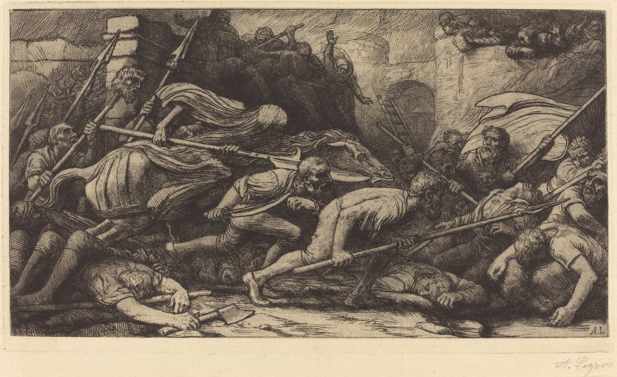 The Triumph of Death: Battle av Alphonse Legros