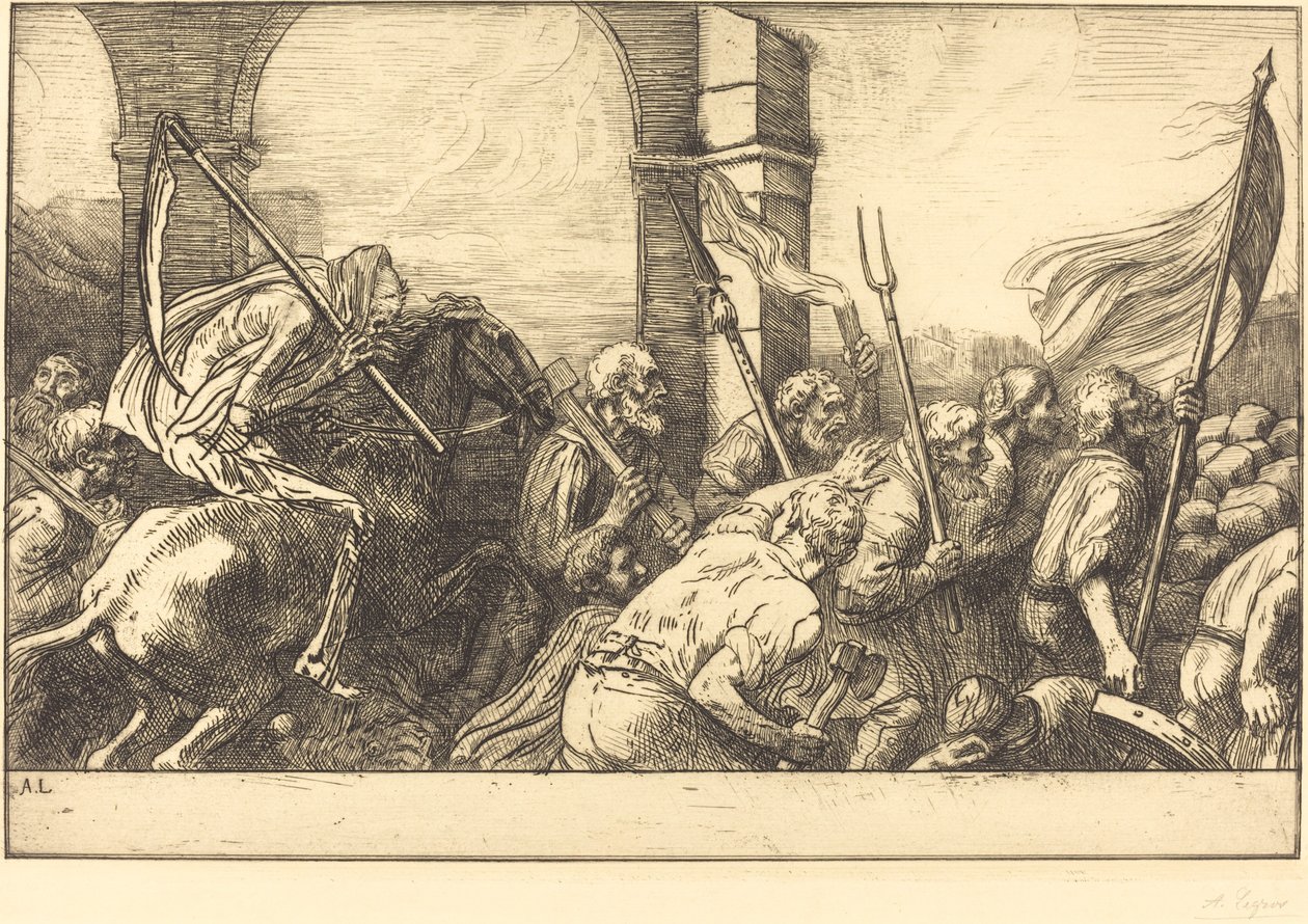 Dødens triumf: Avgang av Alphonse Legros