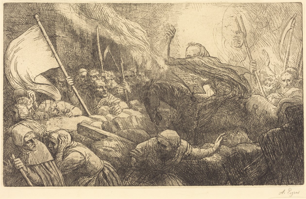 Dødens triumf: Proklamasjon av Alphonse Legros