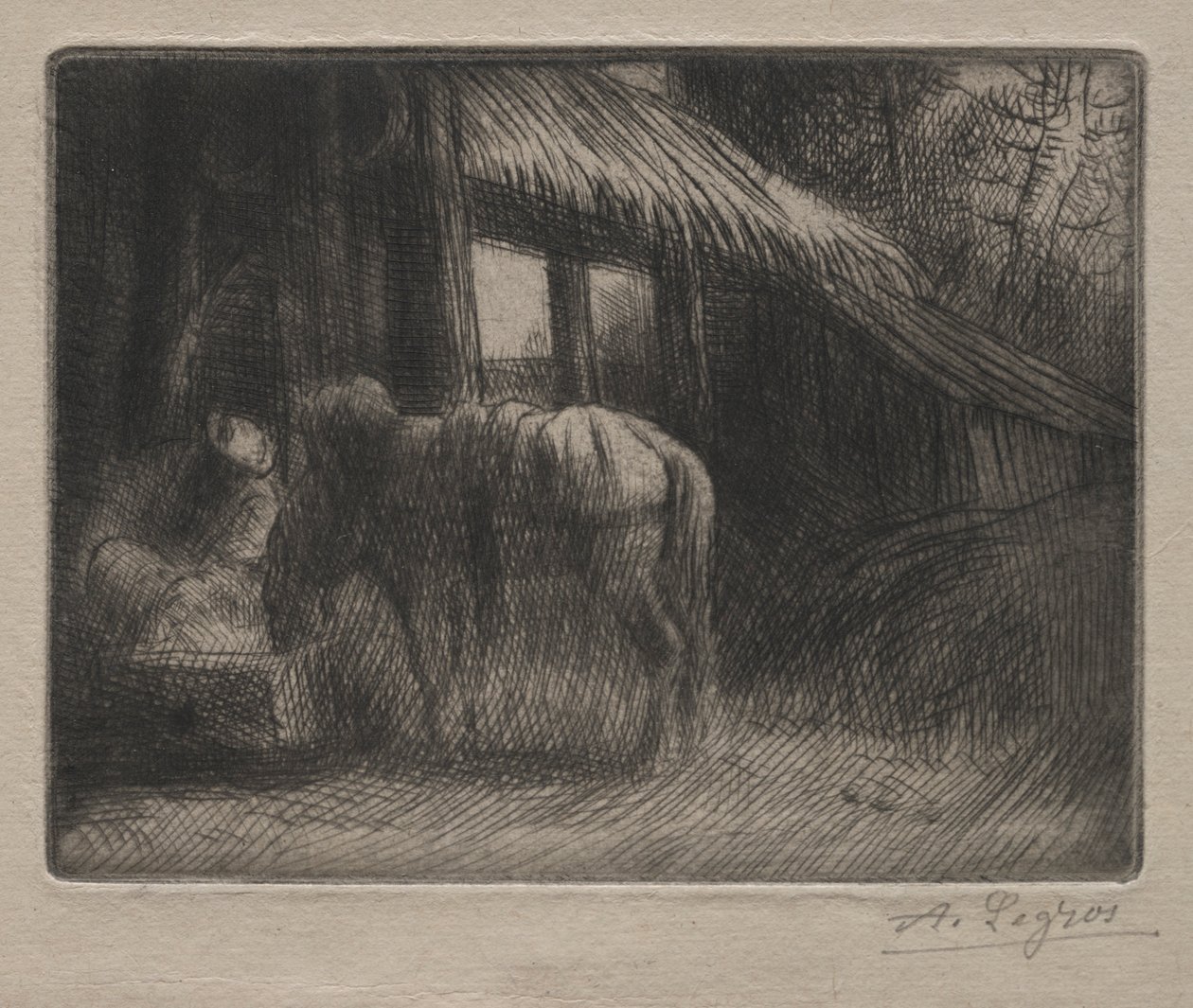 Vanningsplassen 2. plate. av Alphonse Legros