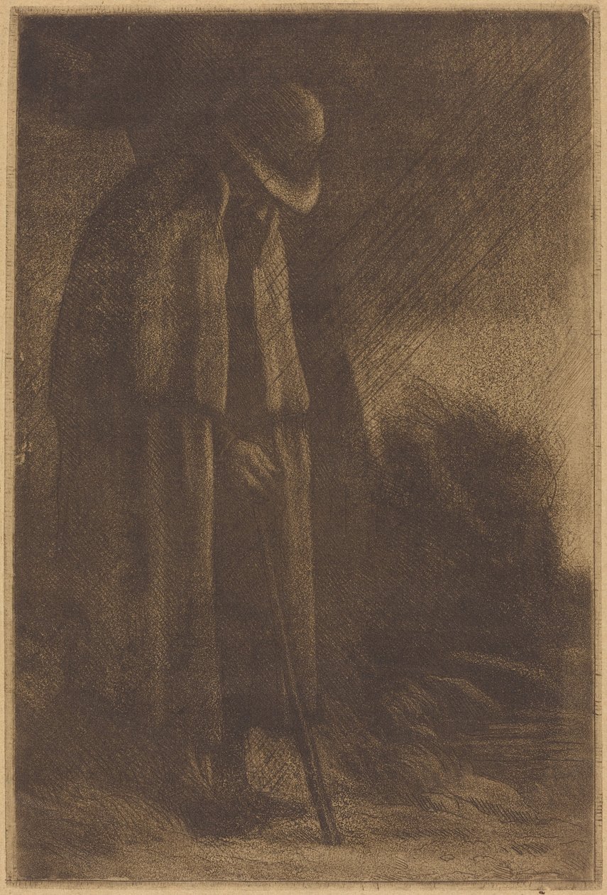 Reisende som søker ly av Alphonse Legros