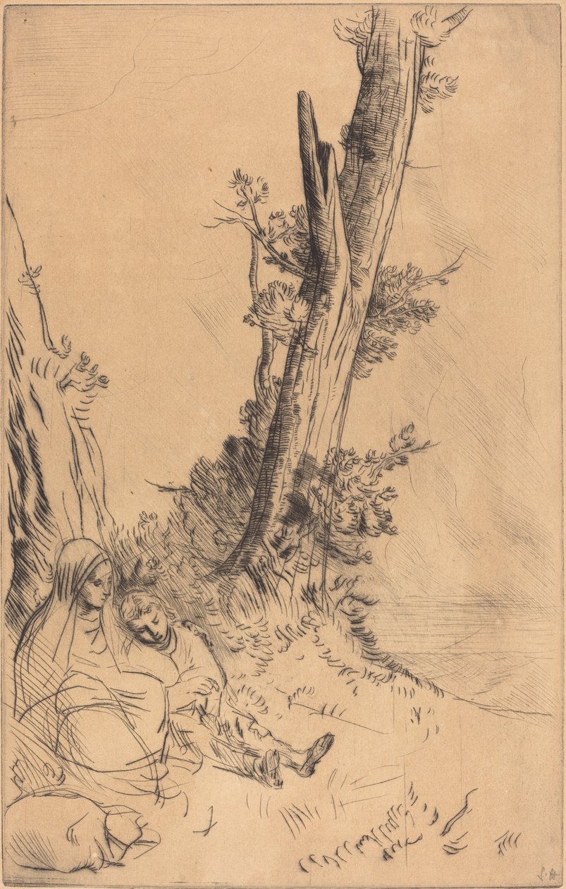 Reisende hviler Reisende hviler. av Alphonse Legros