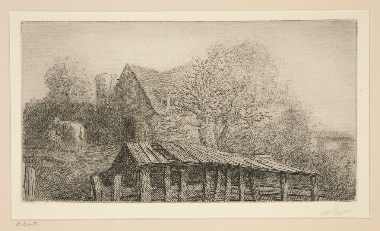 Et gammelt vertshus av Alphonse Legros