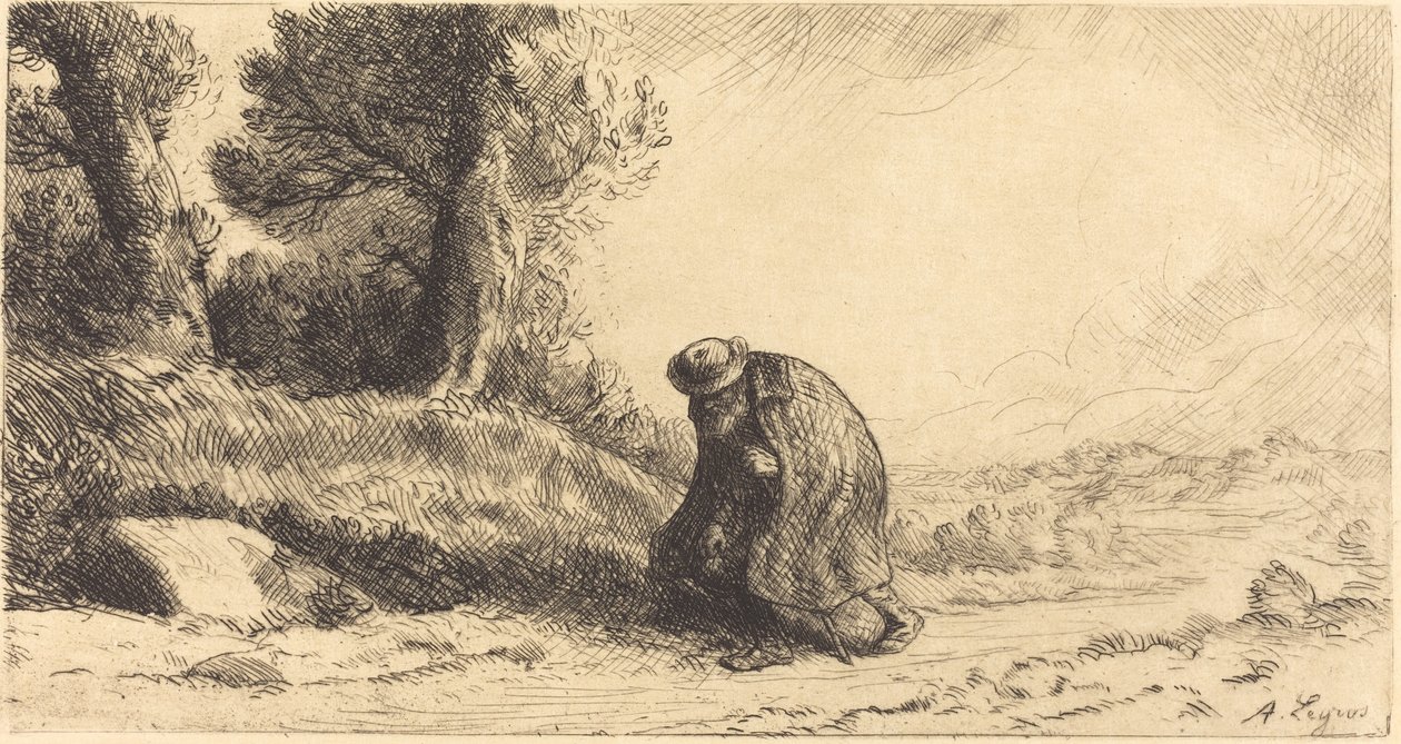 Vagabond beveger seg langs en kjørefelt av Alphonse Legros