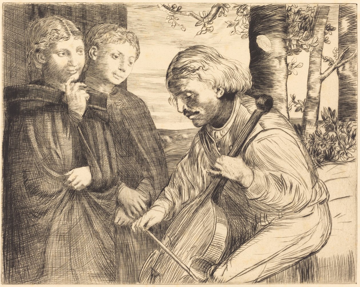 Gambespiller (Le joueur de viole) av Alphonse Legros