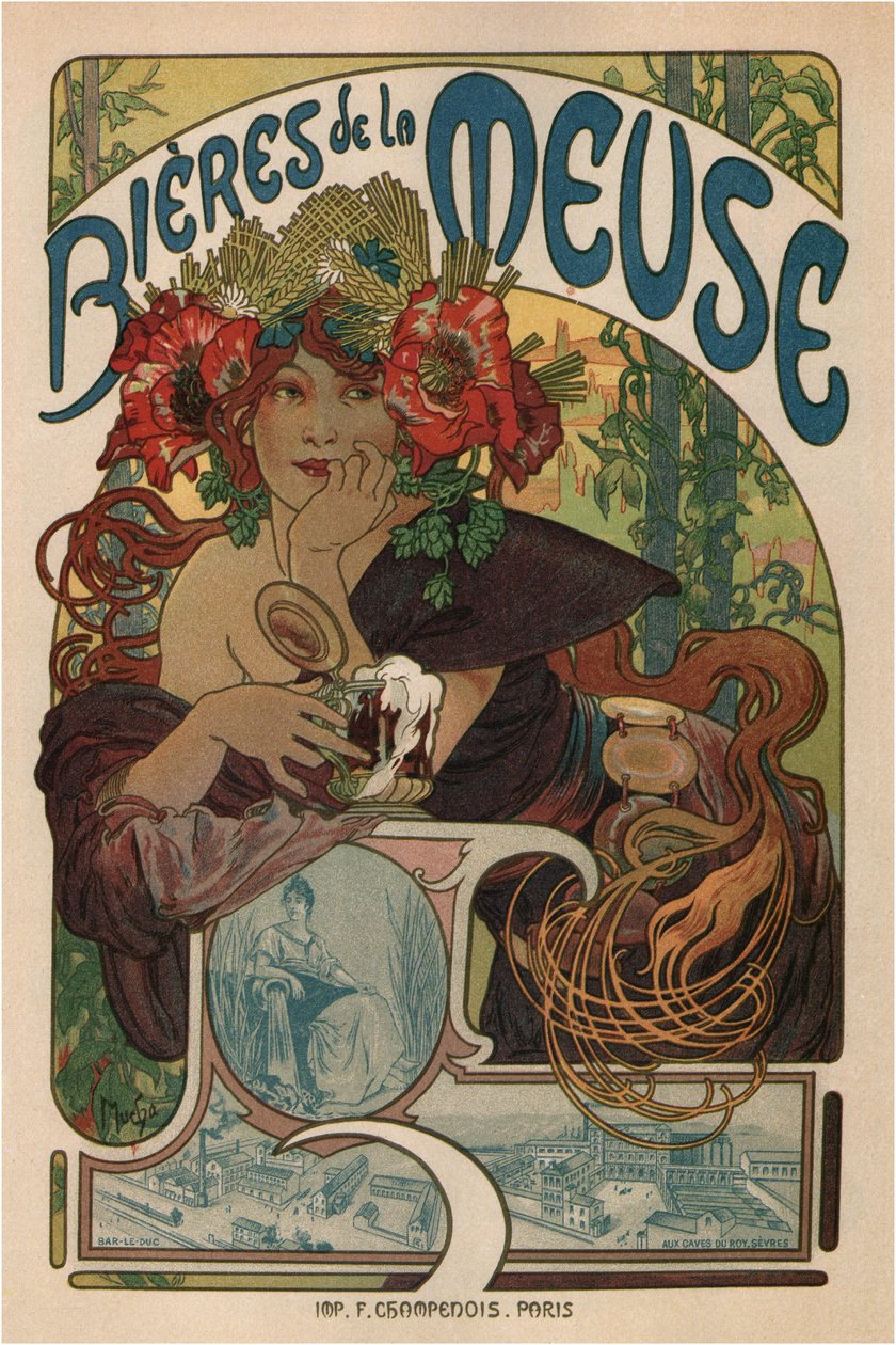 Beers of the Meuse av Alphonse Marie Mucha