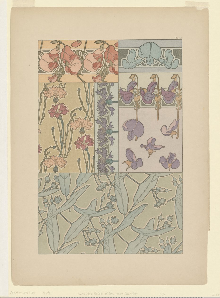 Dokumenter Dekorativer: Plate 41 av Alphonse Mucha