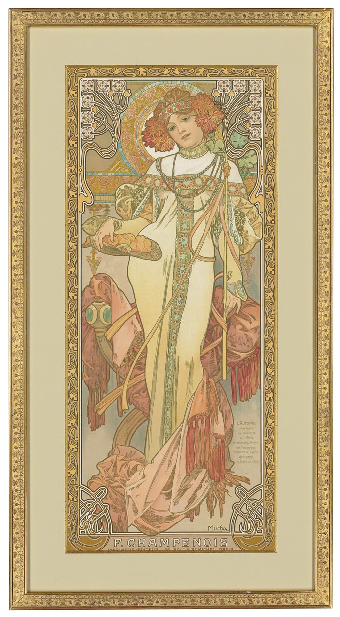 Fire årstider: Høst, 1900 av Alphonse Mucha