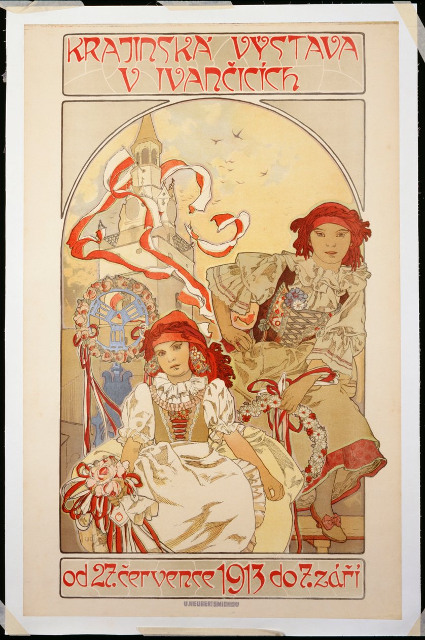 Landskapsutstilling V Ivancicich, 1912 av Alphonse Mucha