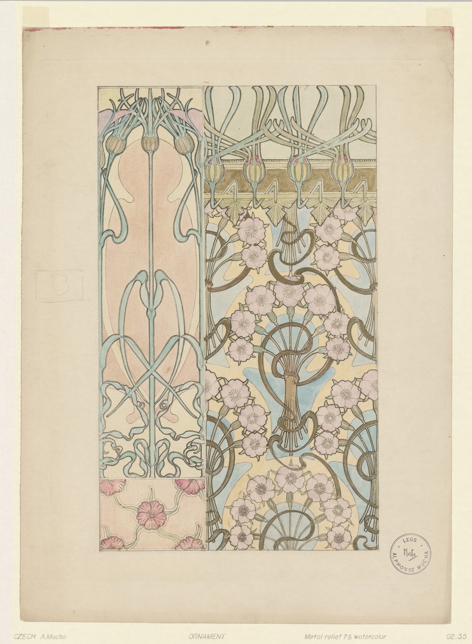 Ornament av Alphonse Mucha