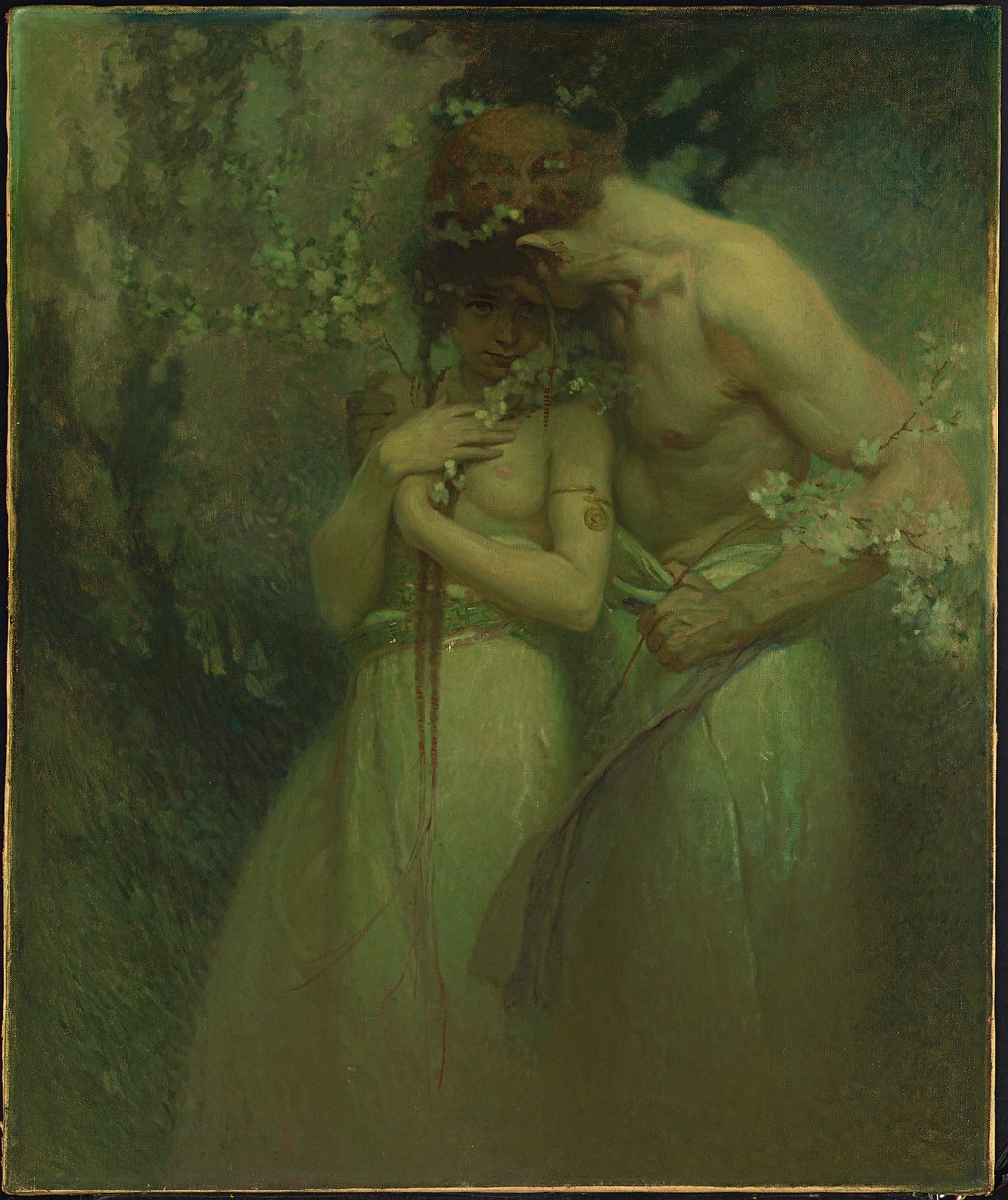 Vårnatt, ca. 1910 av Alphonse Mucha