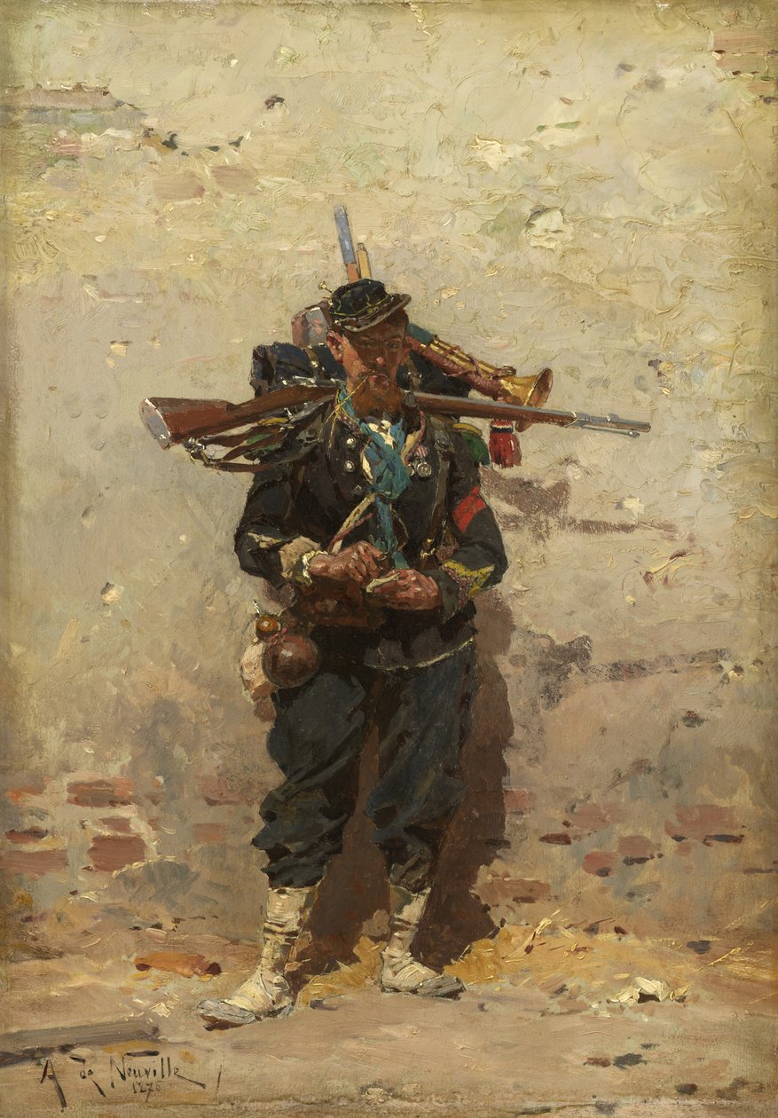 Bugler av det lette infanteriet, 1876 av Alphonse Marie de Neuville