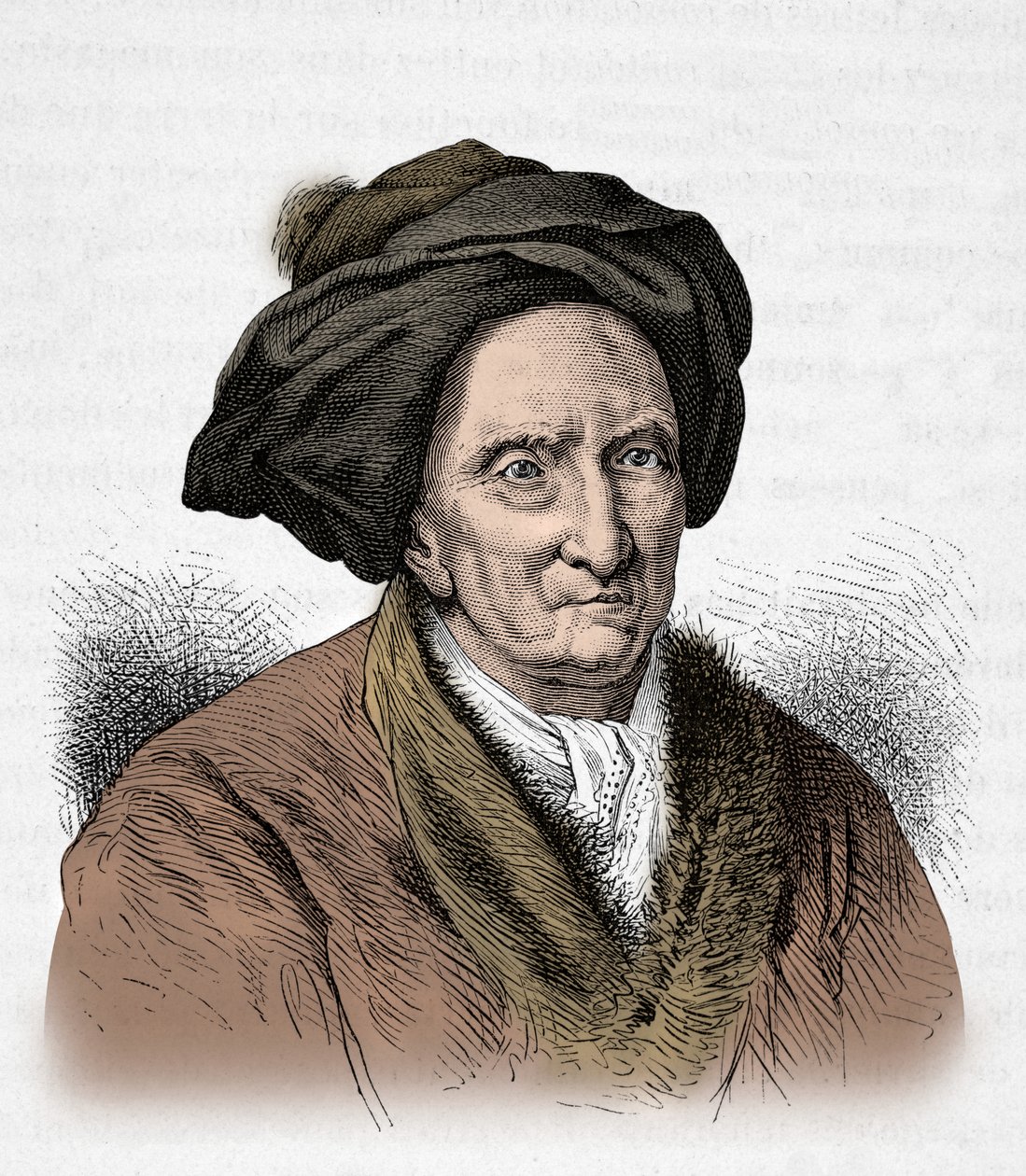 Portrett av Bernard Le Bouyer de Fontenelle (gravering) av Alphonse Marie de Neuville