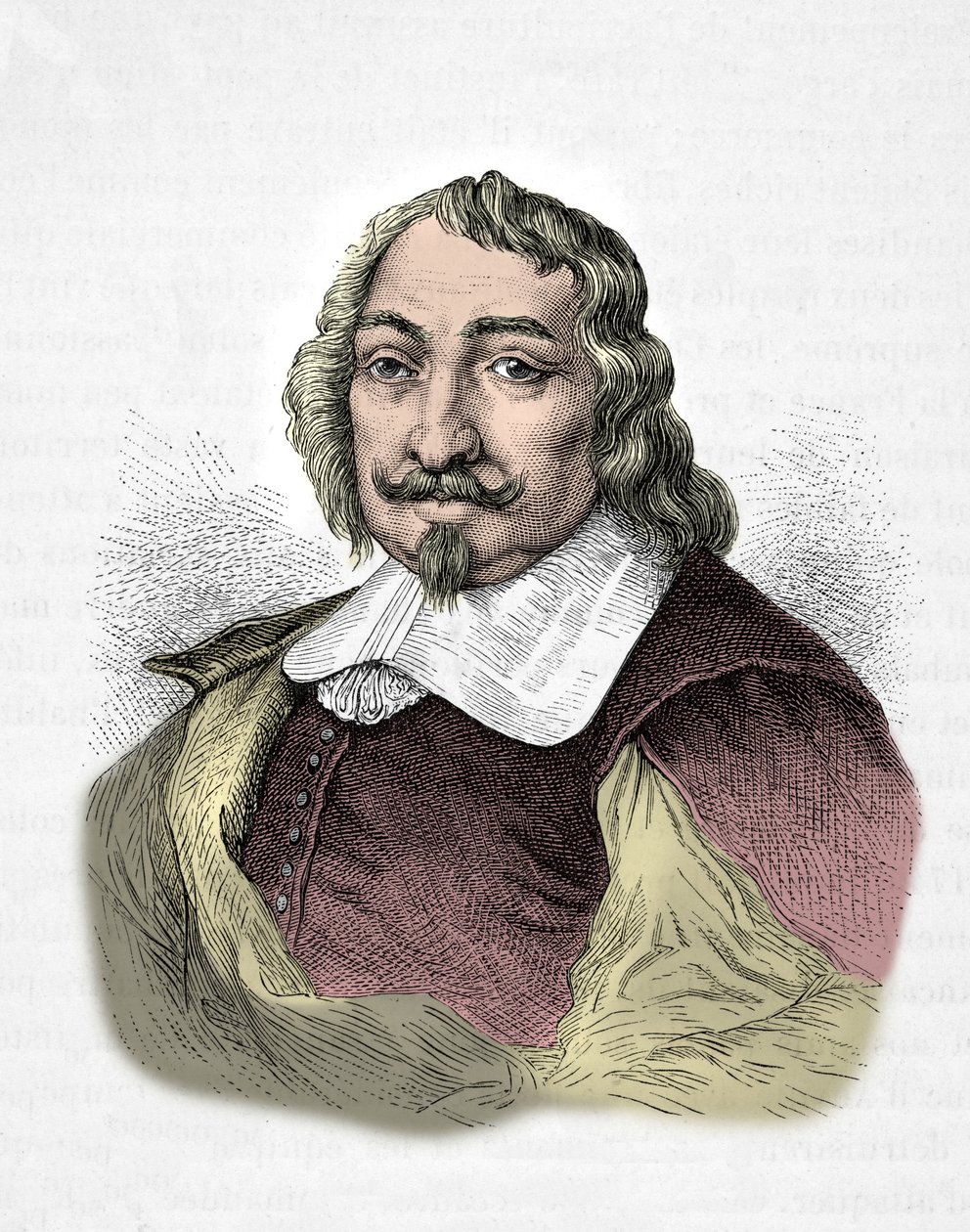 Portrett av Samuel de Champlain (gravering) av Alphonse Marie de Neuville