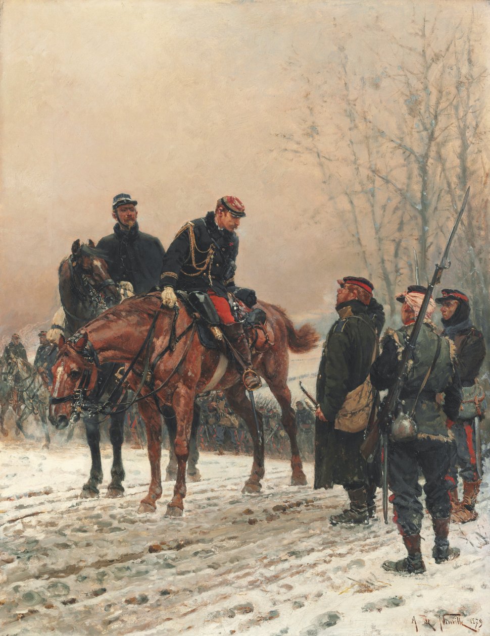 Salutten, 1879 av Alphonse Marie de Neuville