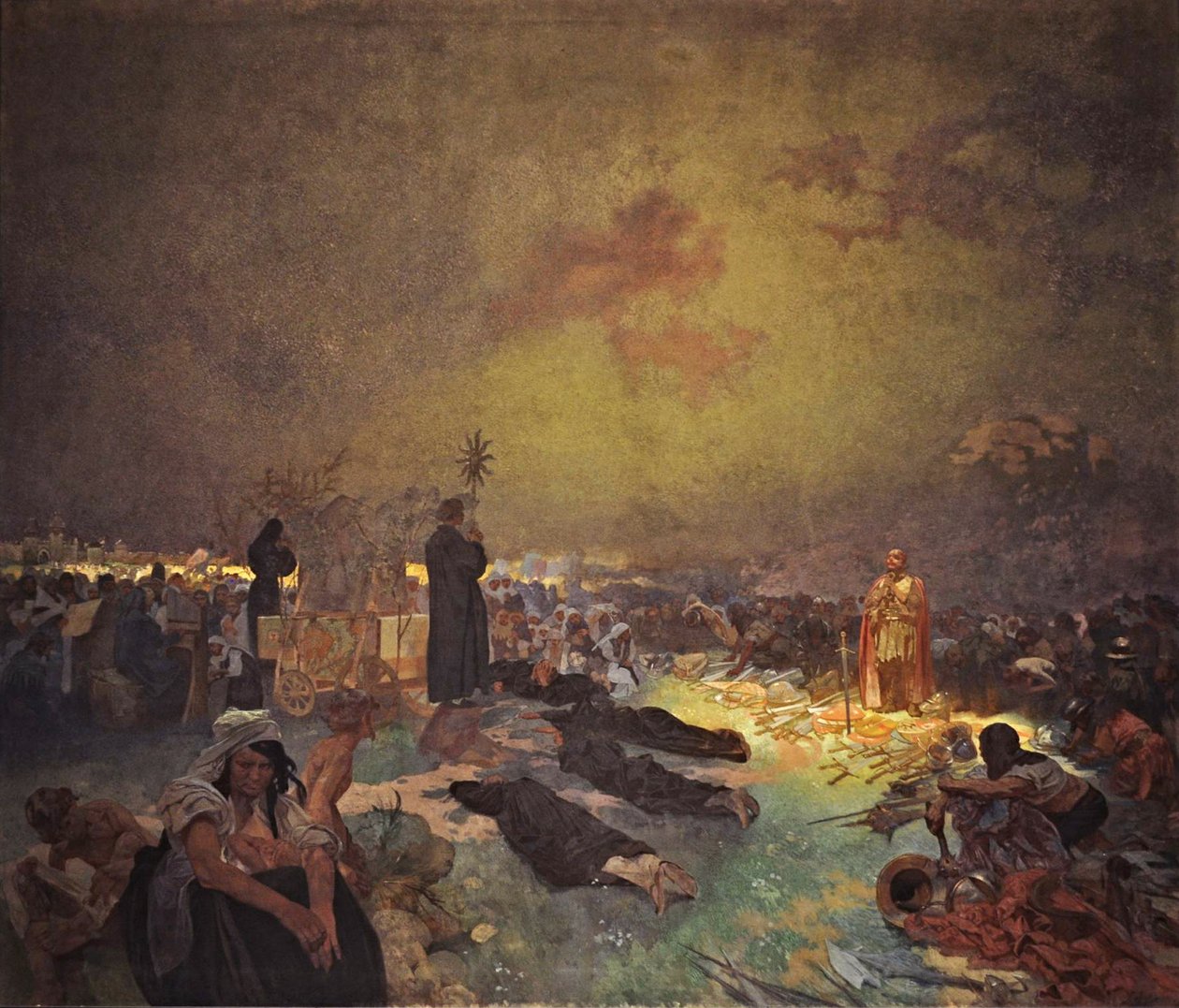 Etter slaget ved Vítkov Hill Syklusen The Slav Epic av Alphonse Mucha
