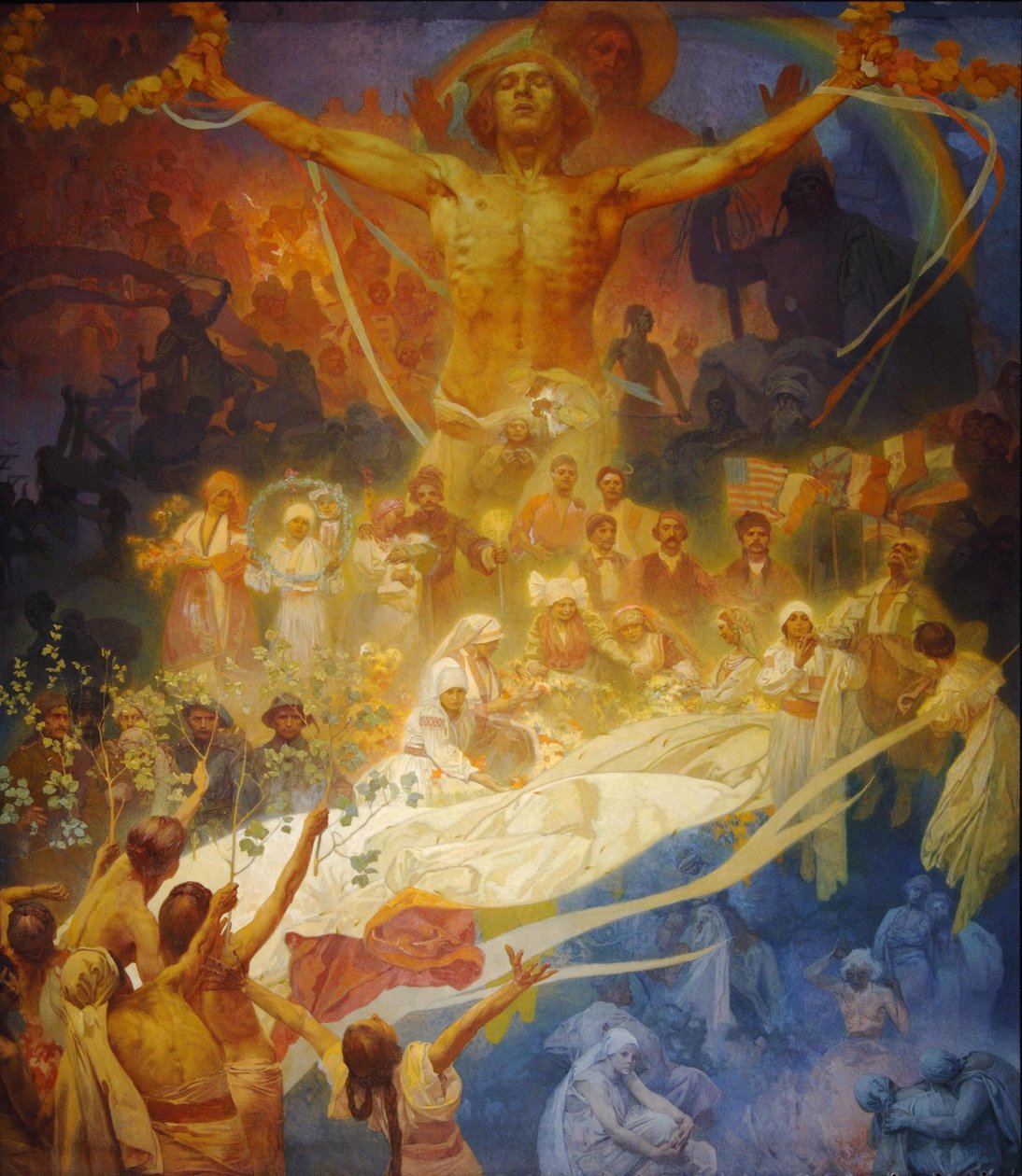 Slavernes apoteose. Slaver for menneskeheten, 1926 av Alphonse Mucha