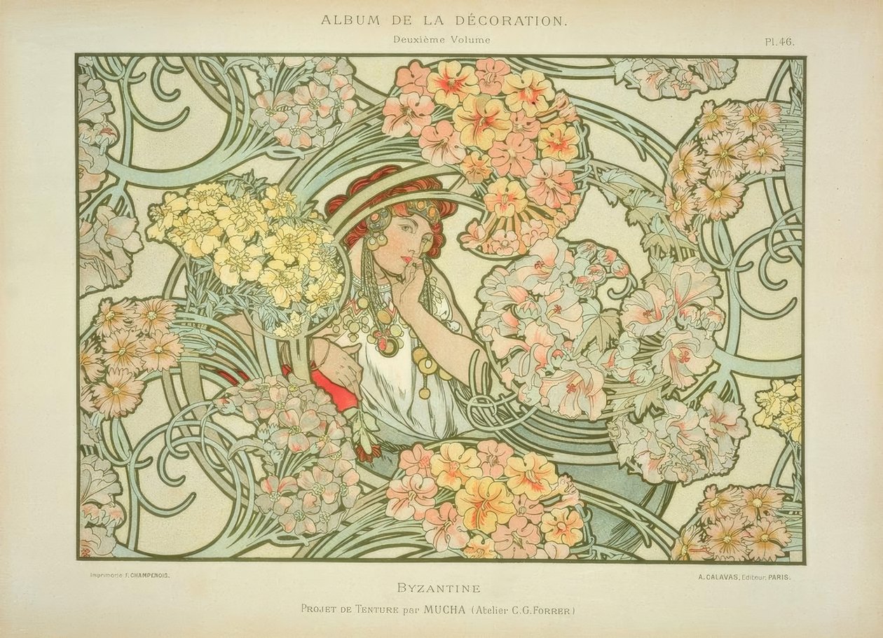 bysantinsk av Alphonse Mucha