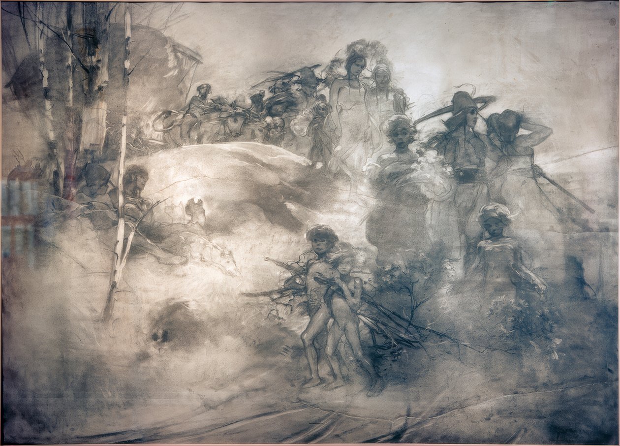 Den slaviske høstfestivalen av Alphonse Mucha