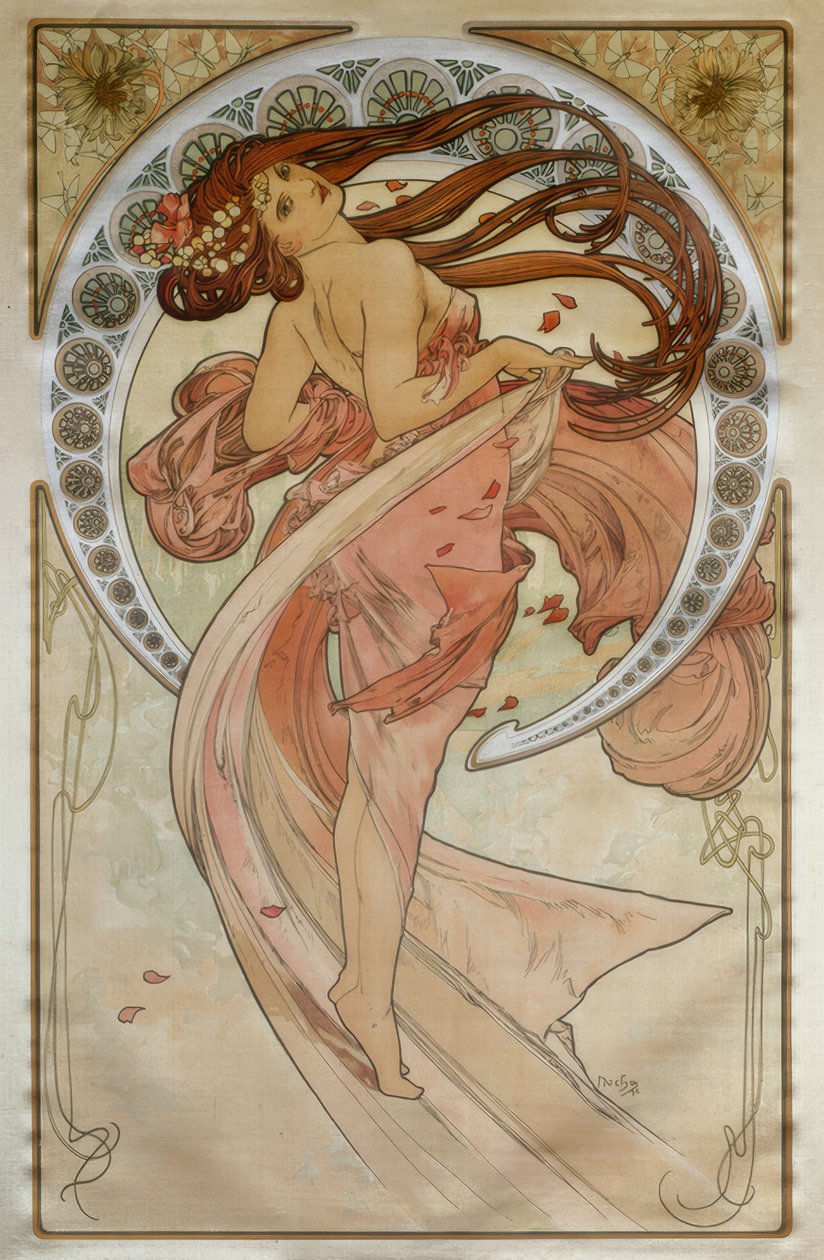 Dansen av Alphonse Mucha