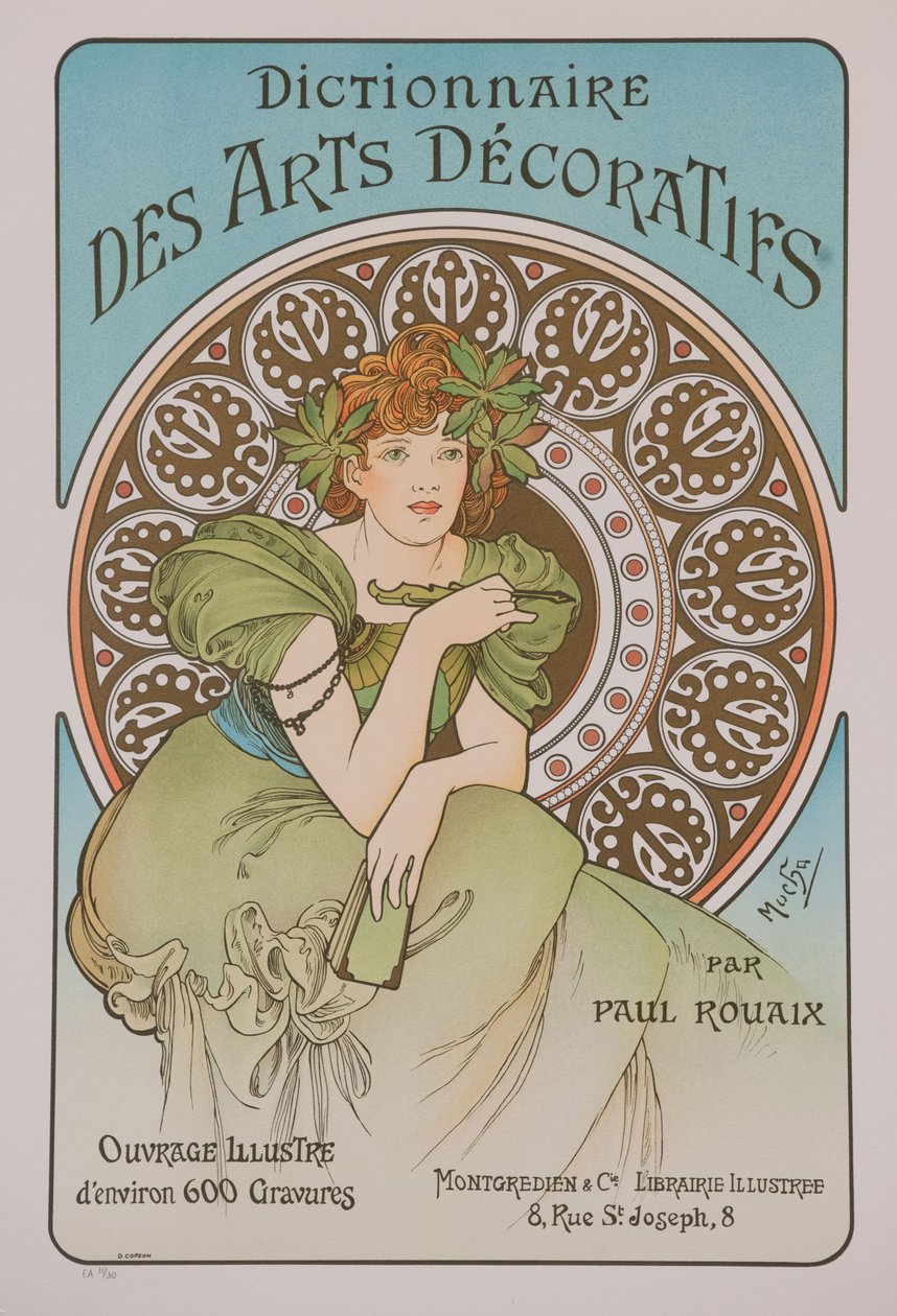 Ordbok for dekorativ kunst, 1902. av Alphonse Mucha