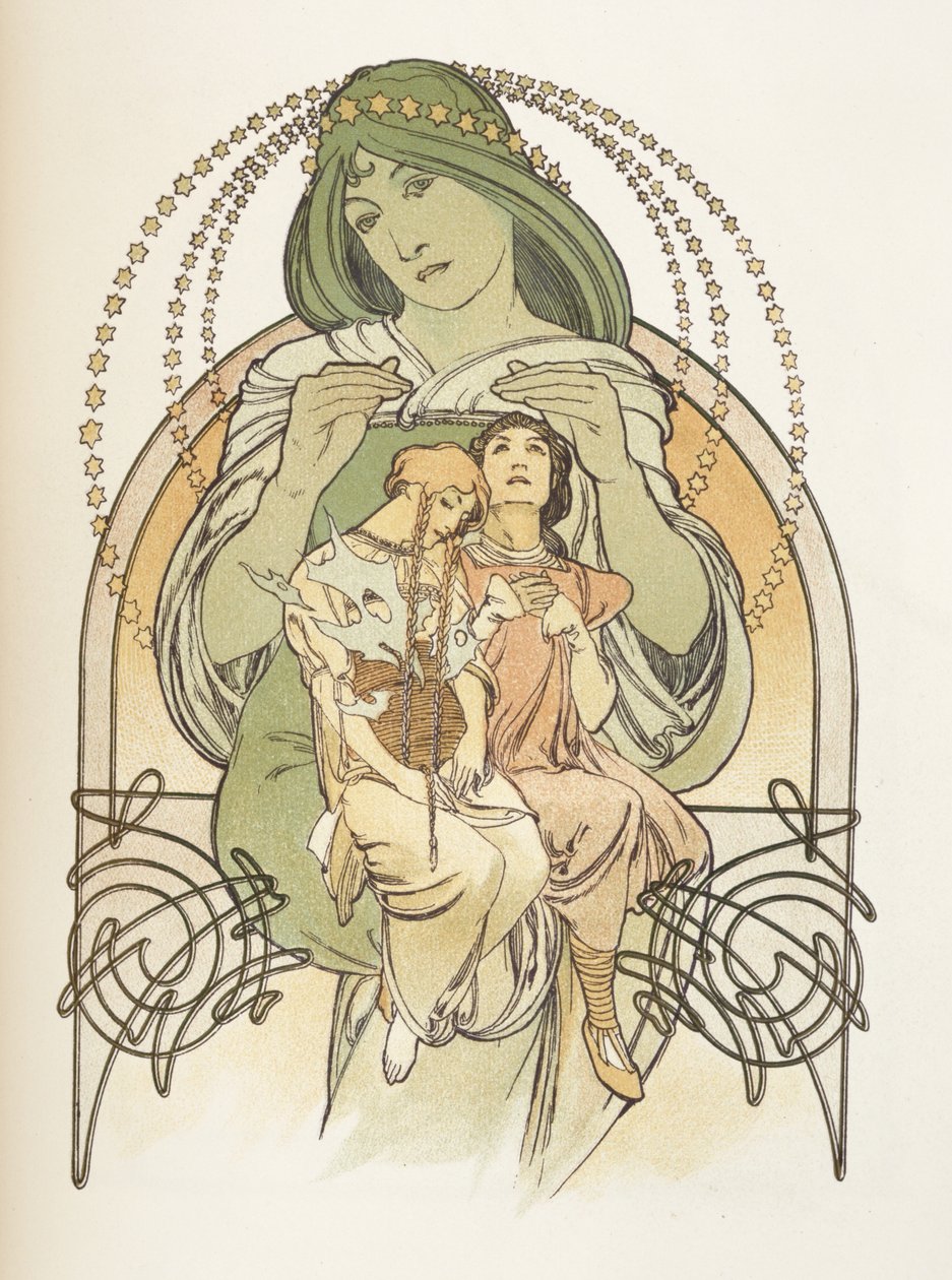 Illustrasjon fra Ilsee, Princess de Tripoli, 1897 av Alphonse Mucha