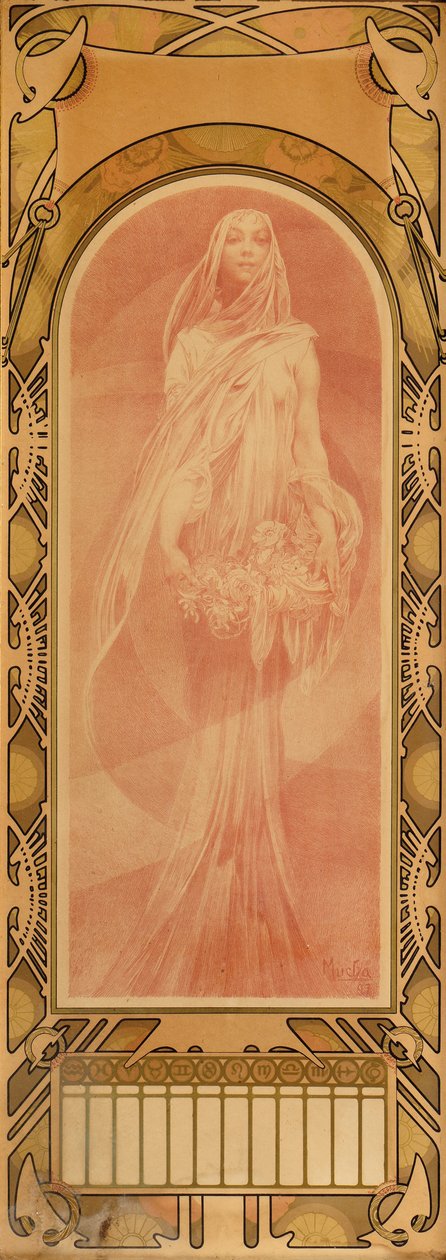 Påkallelse, 1897 av Alphonse Mucha