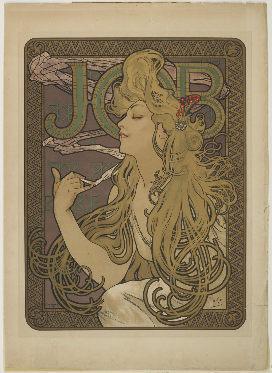 Job, 1896 av Alphonse Mucha